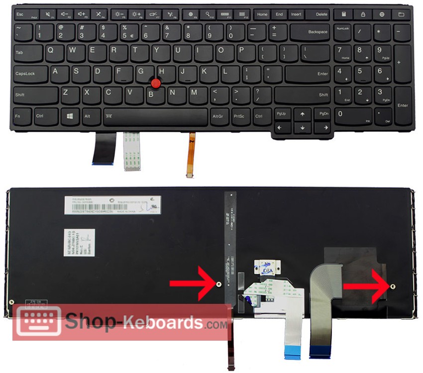 Lenovo SN20E75405 Keyboard replacement