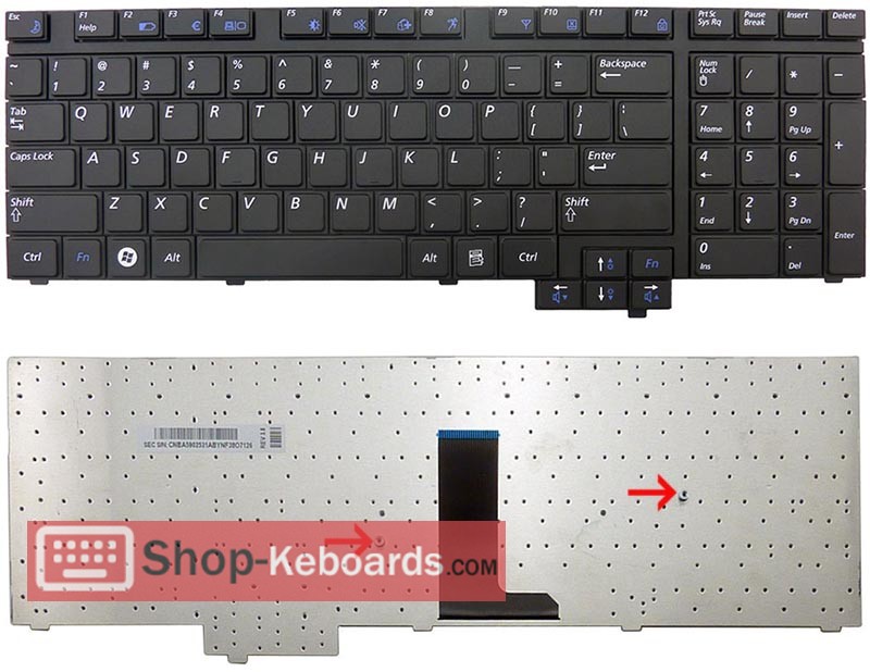 Samsung BA59-02531C Keyboard replacement