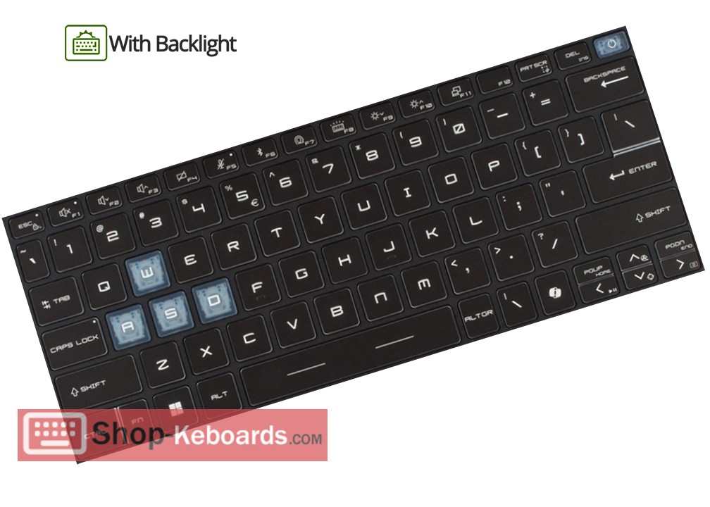 MSI Cyborg 14 A2RVE Keyboard replacement